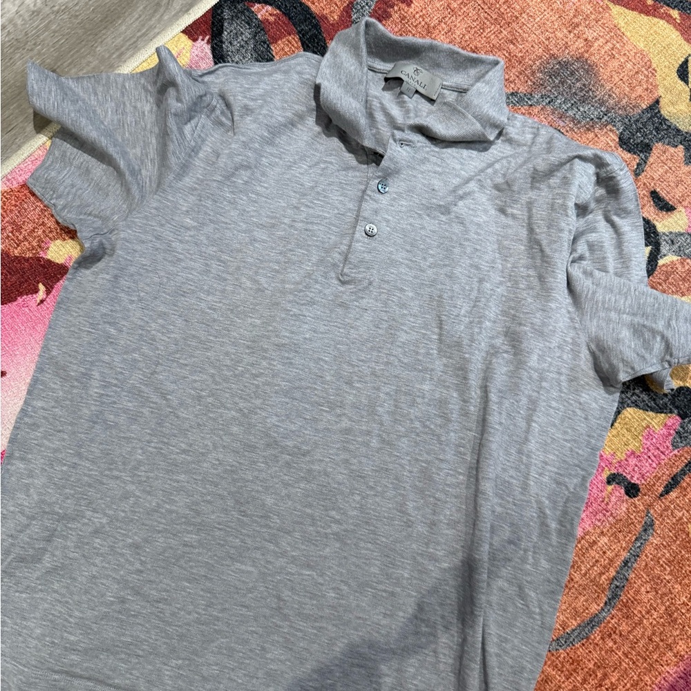 Canali Men’s Polo Shirt Size 52 Large